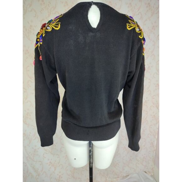 VTG Lindsey Blake Embellished Sweater Wm S - Picture 2 of 13